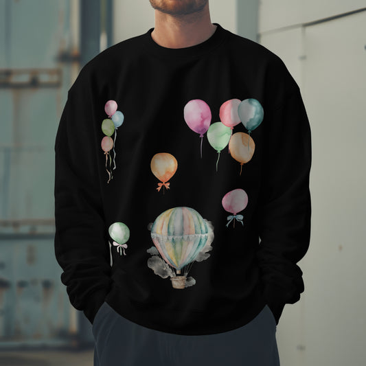 MISS MONROE COLLECTION BALLOON CREW NECK SWEATER