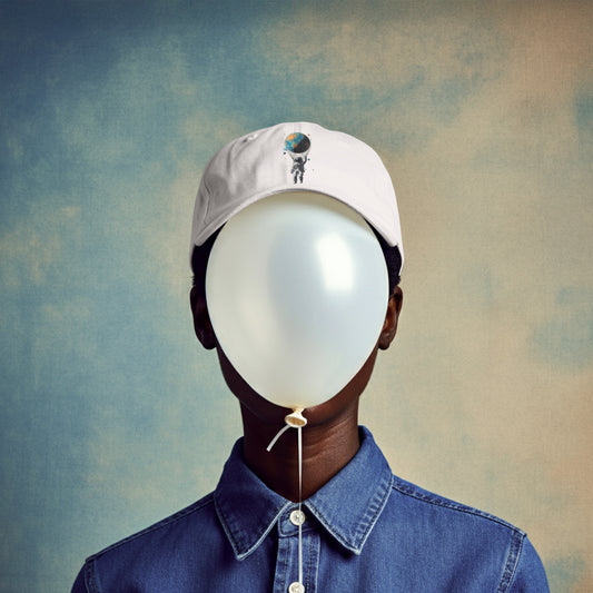 AIR HEAD DAD HAT - white