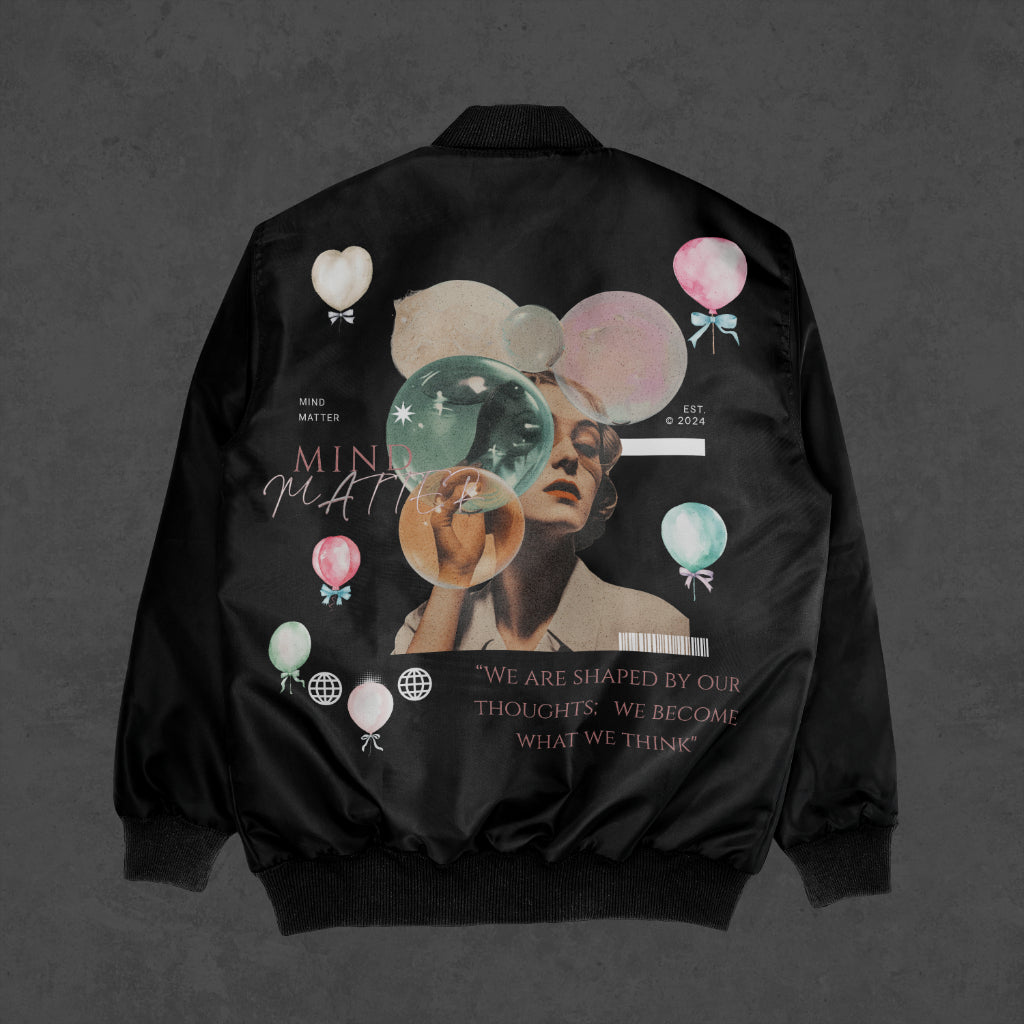 MISS MONROE MIND OVER MATTER BOMBER JACKET