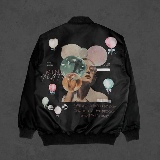 MISS MONROE MIND OVER MATTER BOMBER JACKET